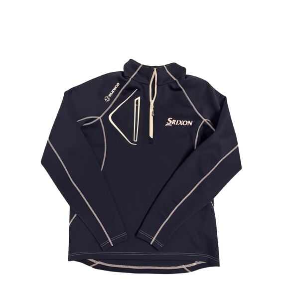 Men's Sunice Allendale Half-Zip Performance Pullover Golf Size M Navy/White - Picture 1 of 6